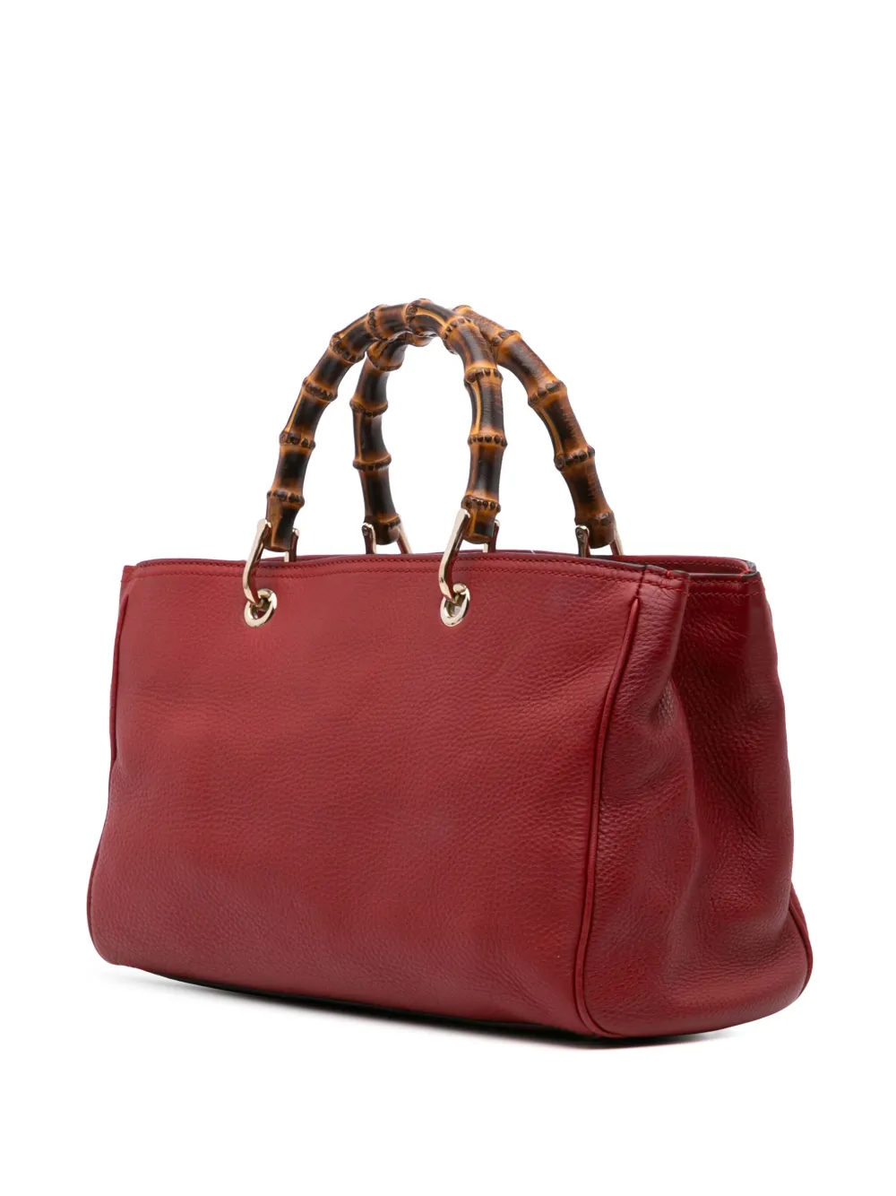 Gucci Pre-Owned Borsa shopper media in pelle di vitello e bambù 2016-2024 | Borse | Image 2