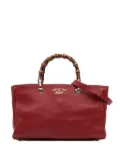 Gucci Pre-Owned 2016-2024 Medium Calfskin Bamboo Shopper satchel - Red