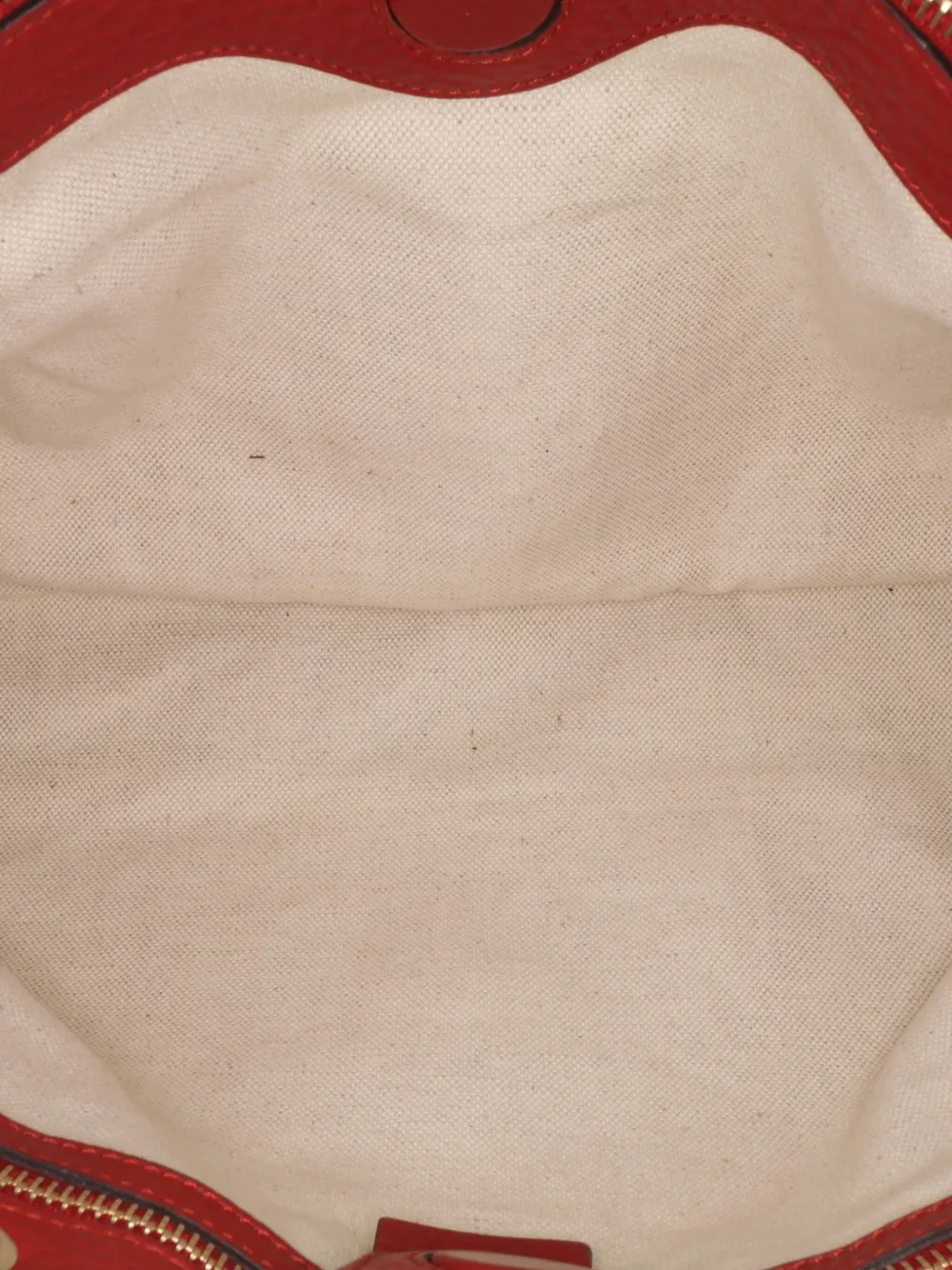 Gucci Pre-Owned Borsa shopper media in pelle di vitello e bambù 2016-2024 | Pre-owned | Image 4