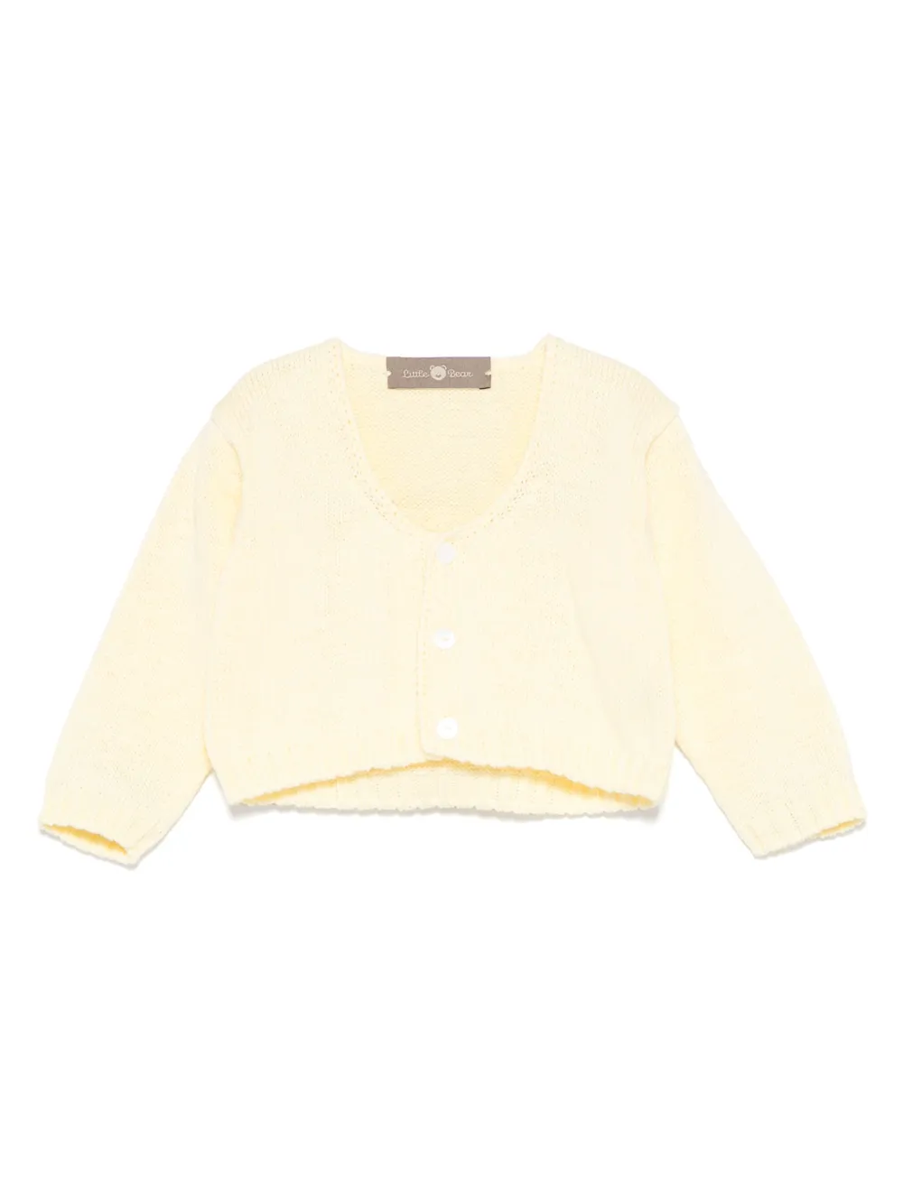 Little Bear cotton cardigan - Giallo