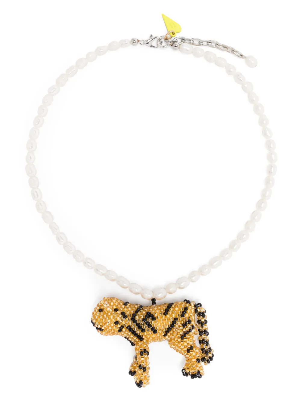 Forte Forte Collana con motivo Tiger | bianco | Image 1