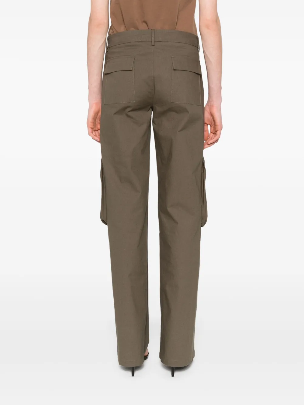Mauro Grifoni Ripstop cargo broek Groen