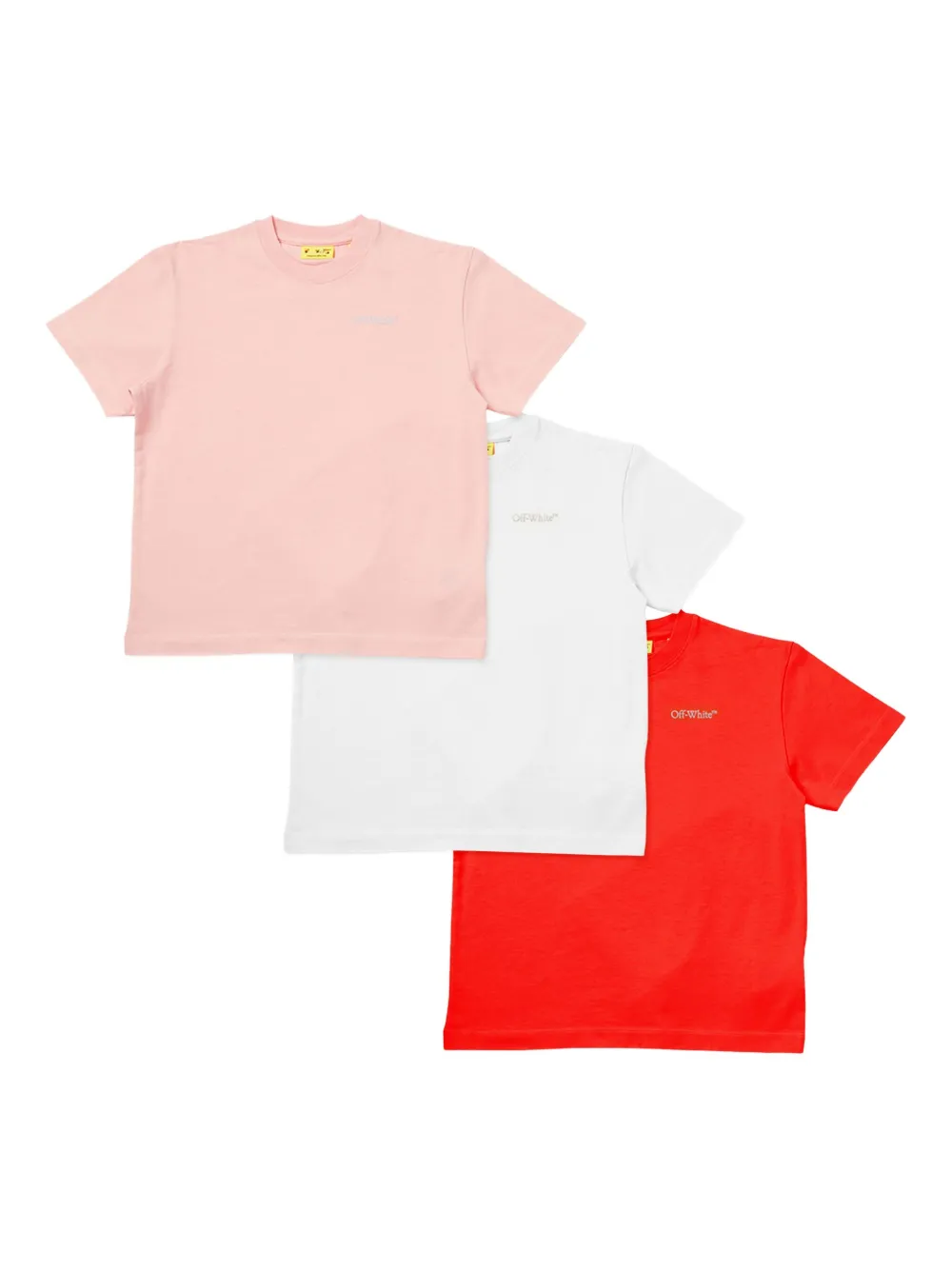 Off-White Kids ロゴ Tシャツ セット - ピンク Off-White Kids ロゴ Tシャツ セット - ピンク