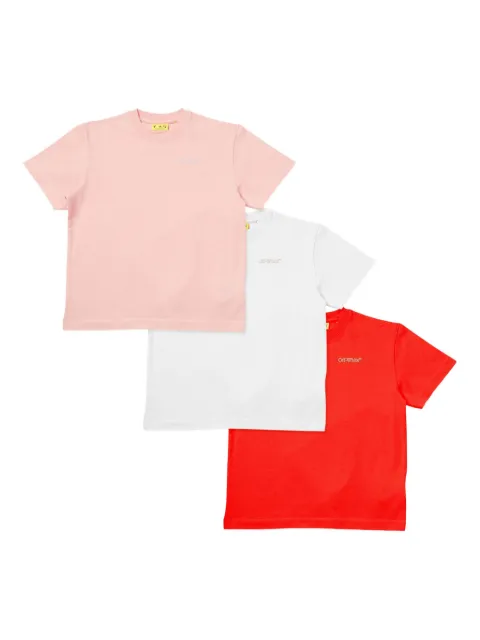 Off-White Kids logo-embroidered T-shirt (pack of three)