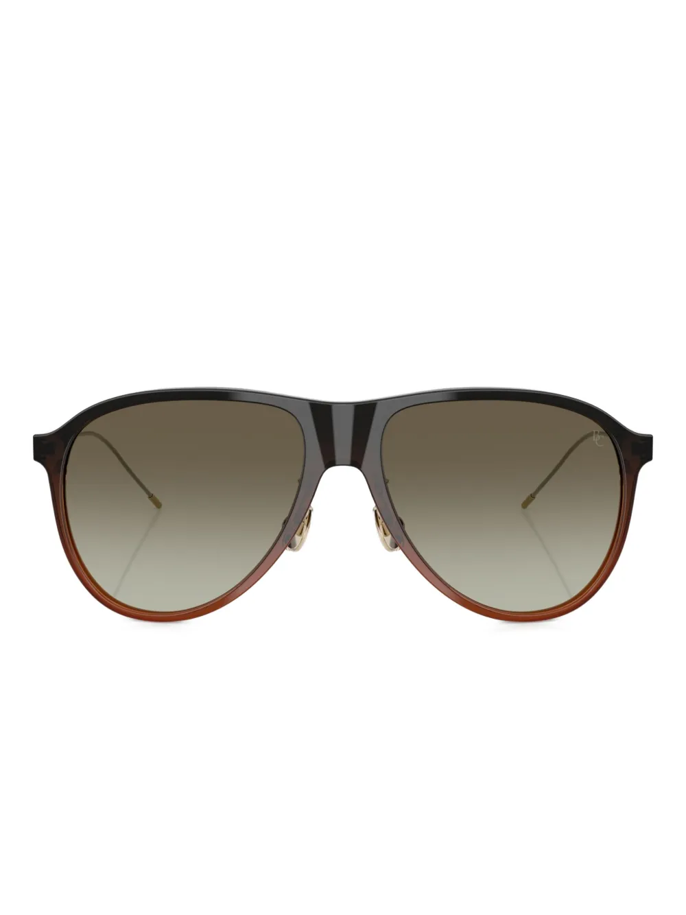 Brunello Cucinelli pilot-frame sunglasses | Brown | Image 1