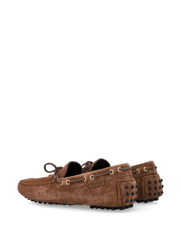 TOM FORD Rod Suede Driving Loafers | Brown | FARFETCH display picture 1