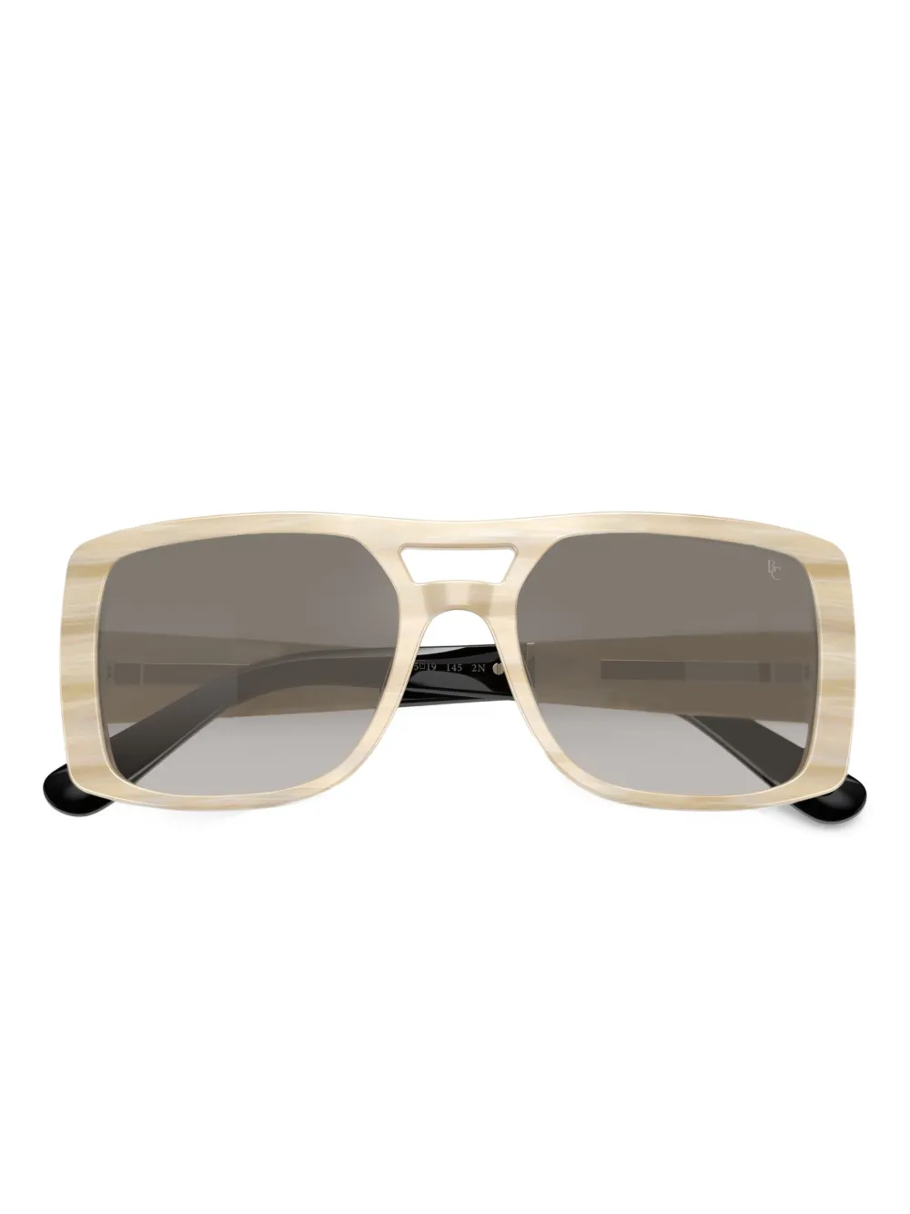 Brunello Cucinelli Zonnebril met vierkant montuur Beige