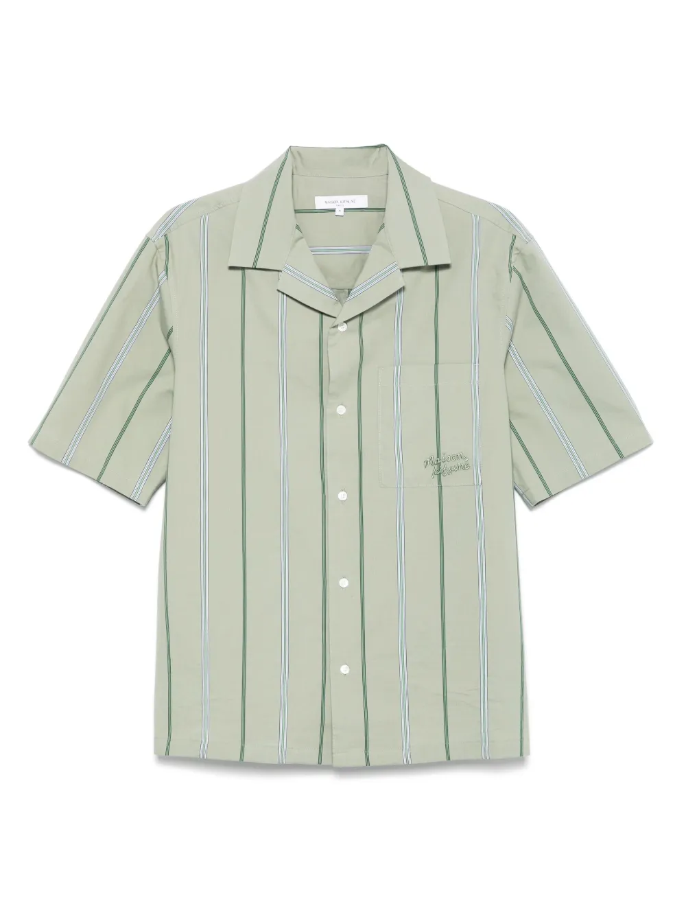 Maison Kitsuné Camisa com listra | Verde | Image 1