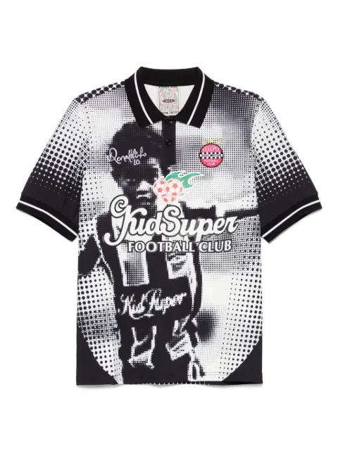 KidSuper x Ronaldinho soccer jersey polo shirt