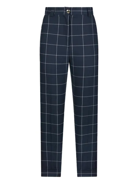 LIU JO Blue check trousers