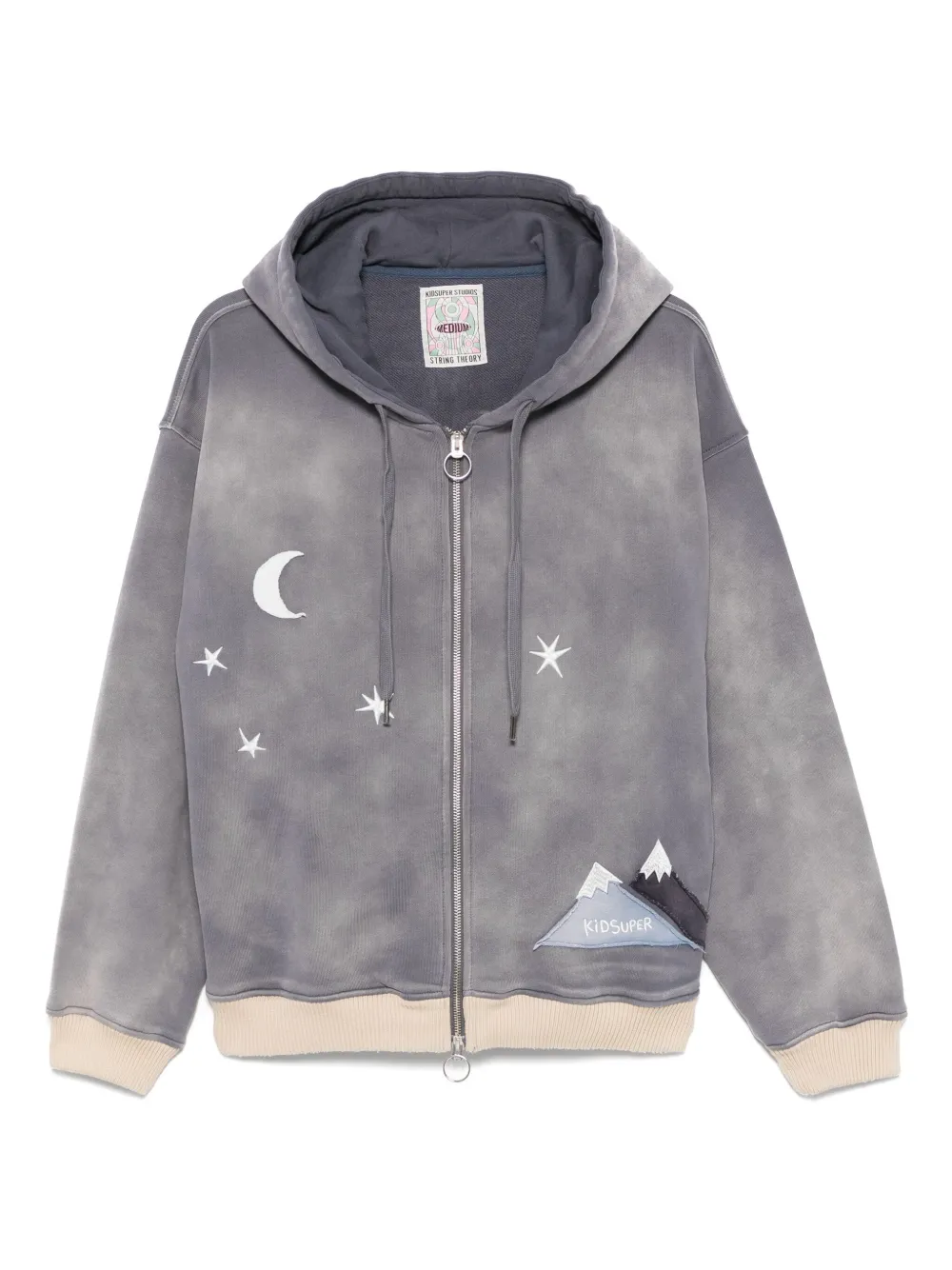 KidSuper Moon hoodie met rits Blauw