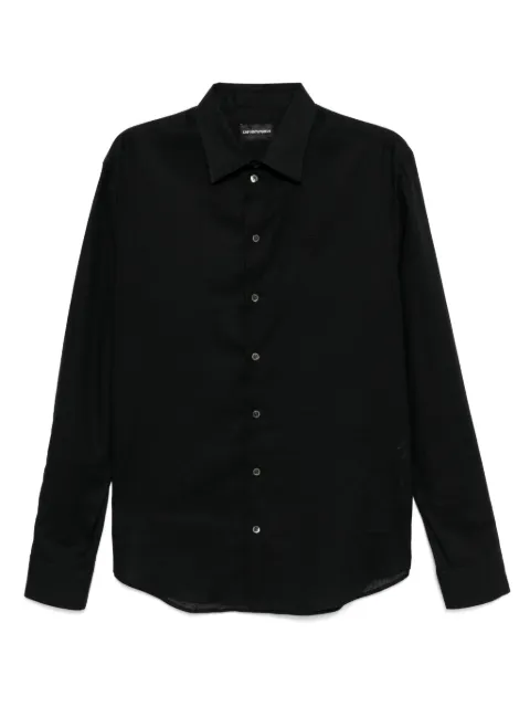 Emporio Armani logo-embroidered shirt