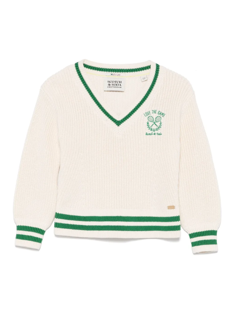 Scotch & Soda Kids Maglione con scollo a V | toni neutri | Image 1