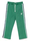 Scotch & Soda Kids stripe-detail track pants - Green