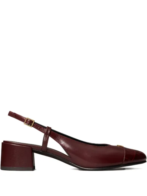 Tory Burch Scarpin slingback com salto bloco 45mm