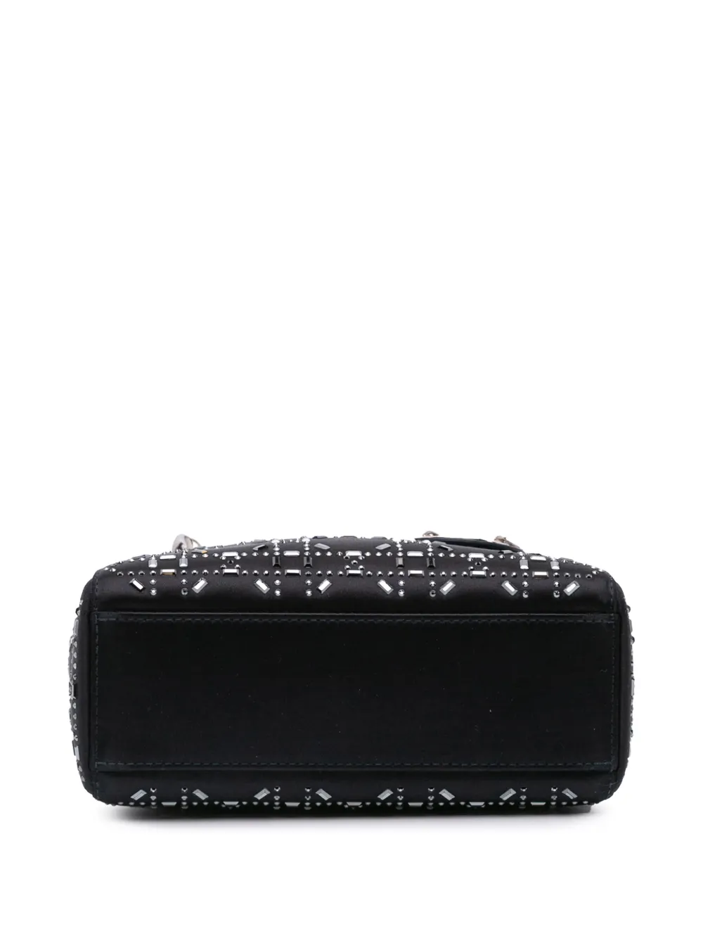 Christian Dior Pre-Owned 2019 ミニ サテン カナージュ Christian Dior Pre-Owned 2019 ミニ サテン カナージュ