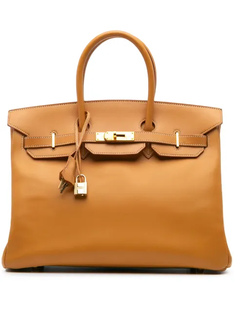 Hermès Pre-Owned bolsa de mano Vache Natural Birkin Retourne 35 2006