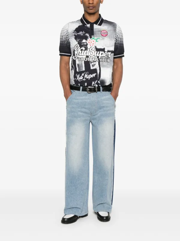 KIDSUPER STUDIOS デニム KidSuper - Rhinestone Face Jeans | HBX - Globally Curated