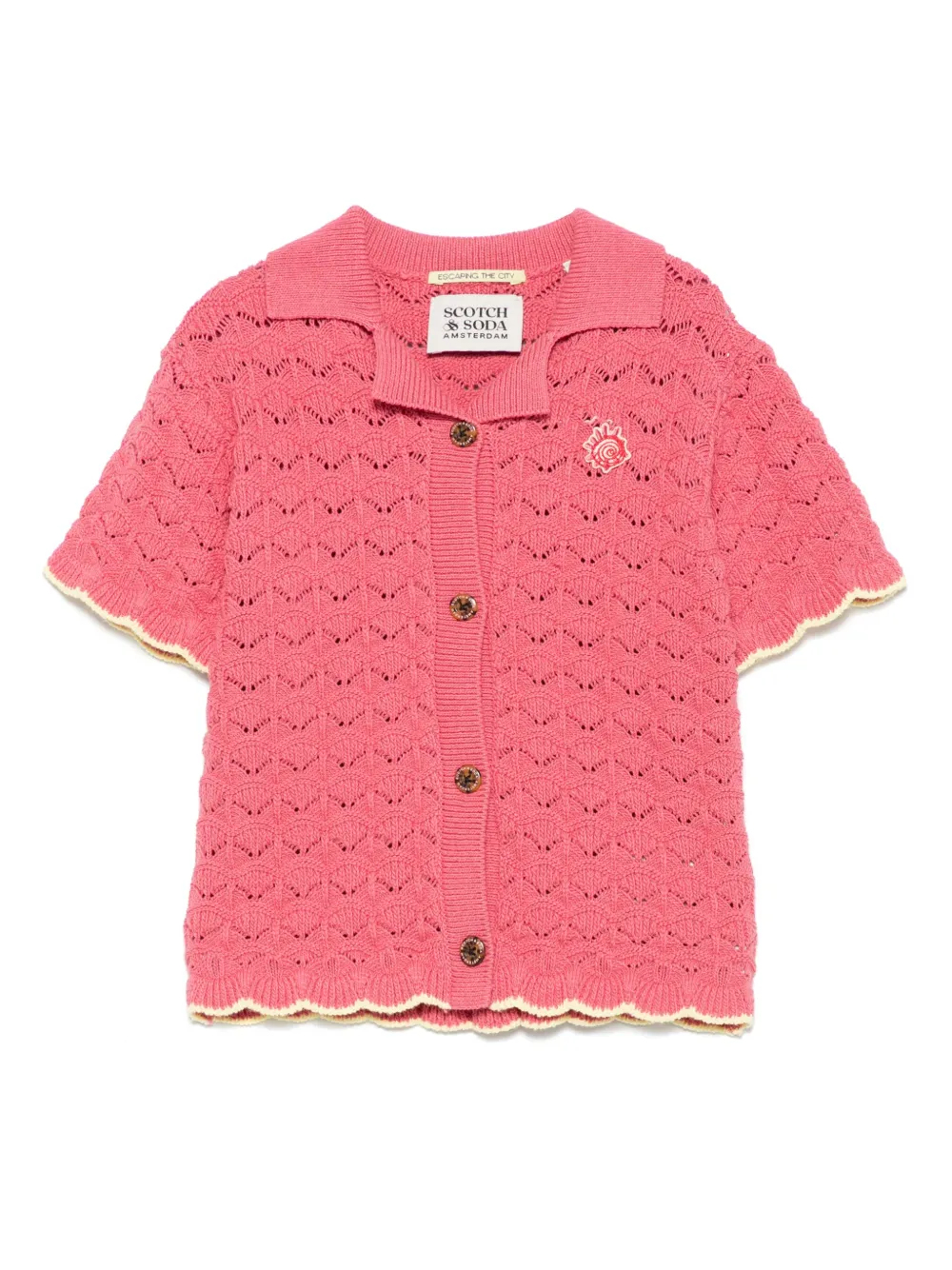 Scotch & Soda Kids ニット シャツ - ピンク Scotch & Soda Kids ニット シャツ - ピンク