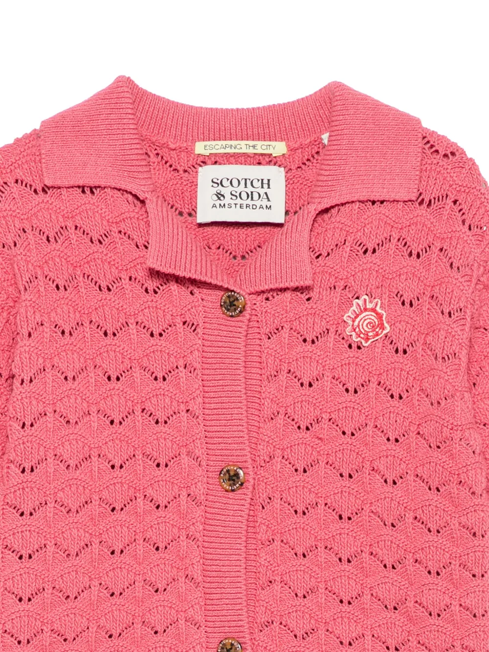 Scotch & Soda Kids Gebreid shirt Roze