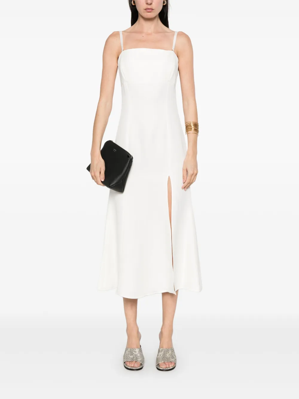 TWINSET Midi-jurk met bustiere - Wit
