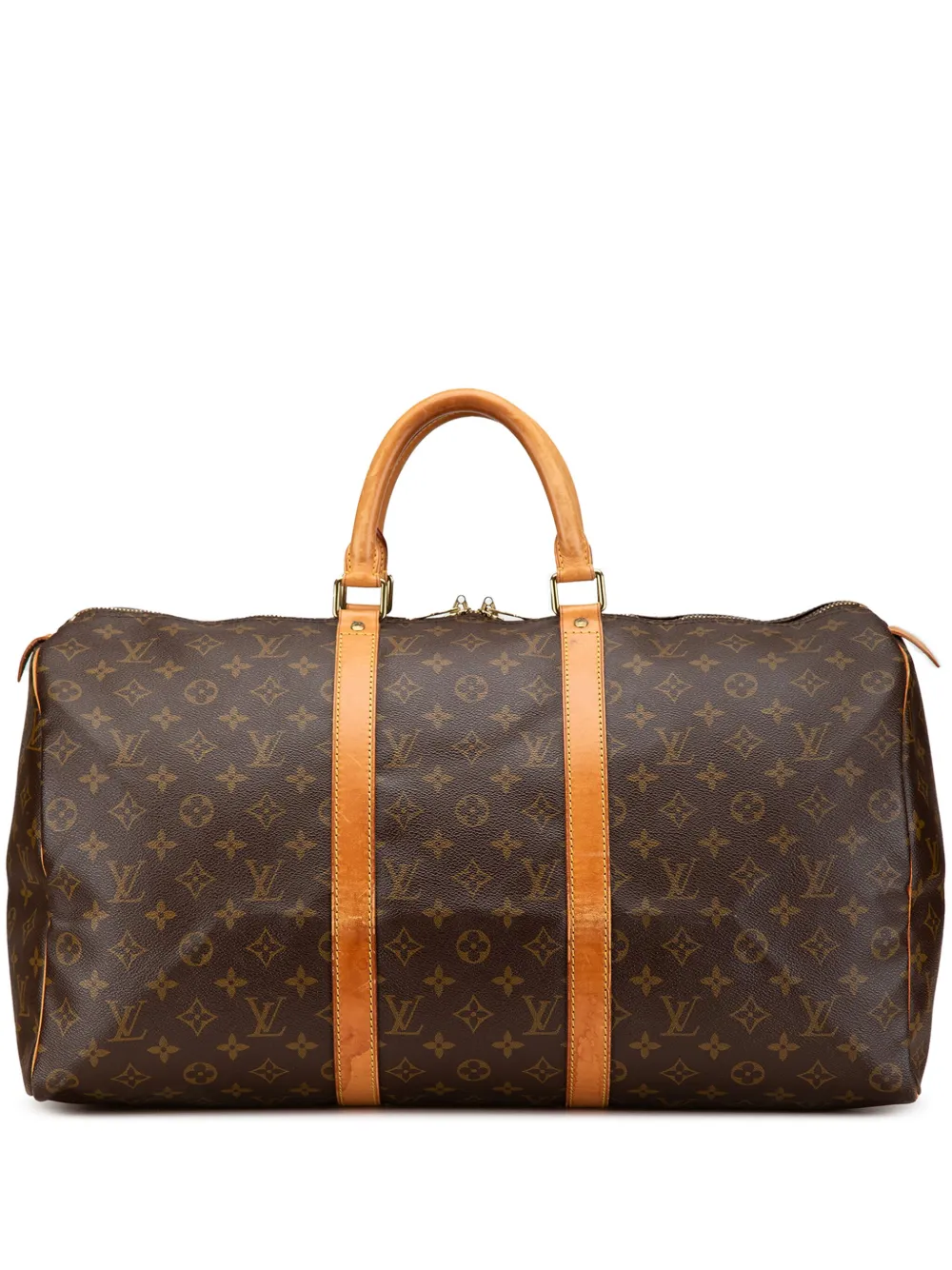 Louis Vuitton Pre-Owned 1994 モノグラム キーポル 50 ボストンバッグ - ブラウン Louis Vuitton Pre-Owned 1994 モノグラム キーポル 50 ボストンバッグ - ブラウン