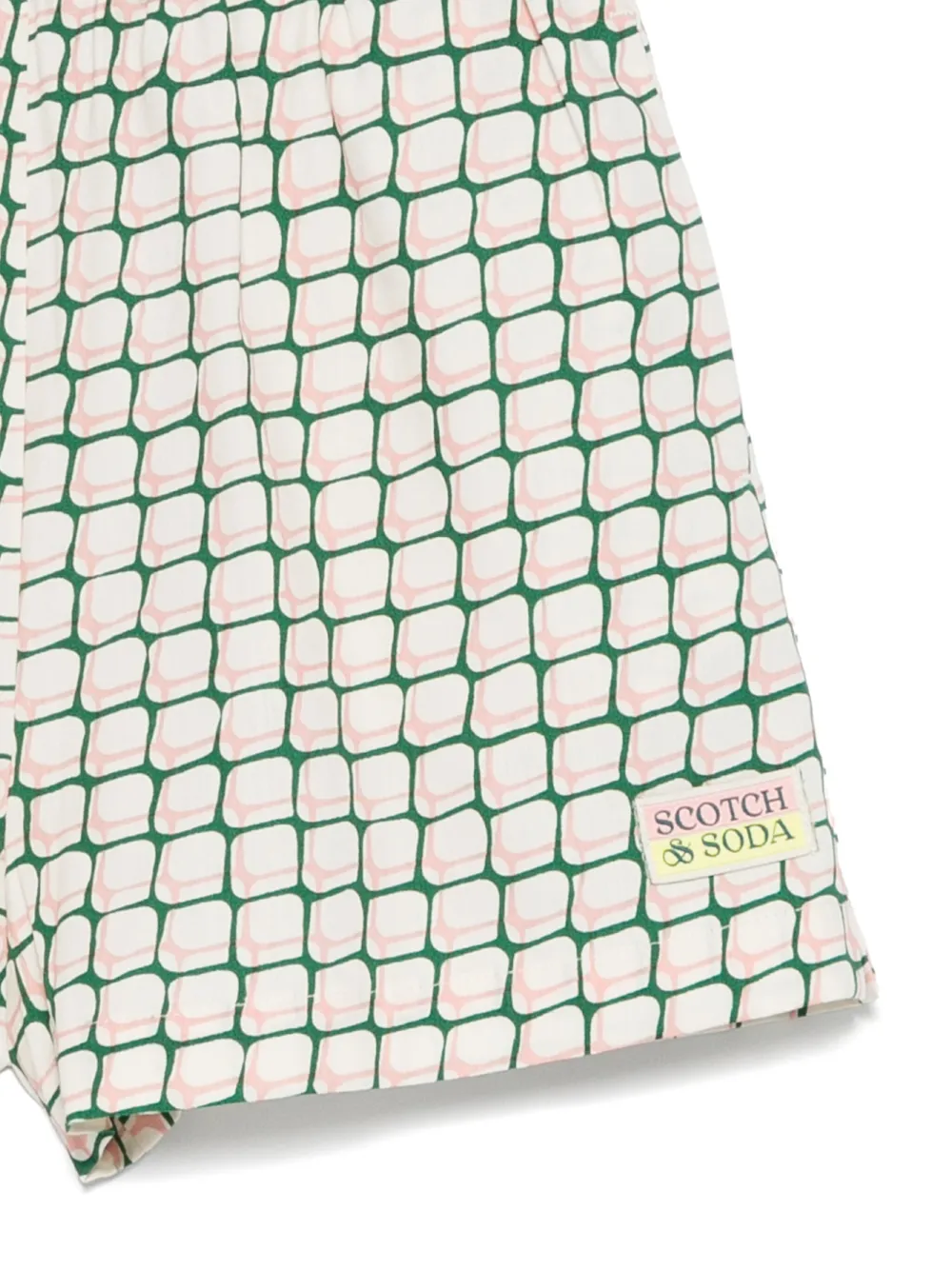 Scotch & Soda Kids Shorts met print Beige