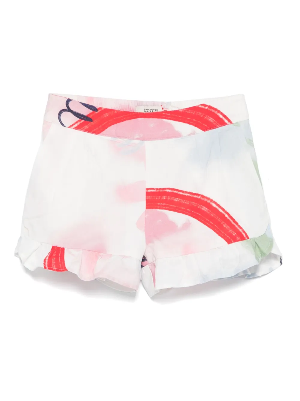 Scotch & Soda Kids Shorts met abstracte print Wit
