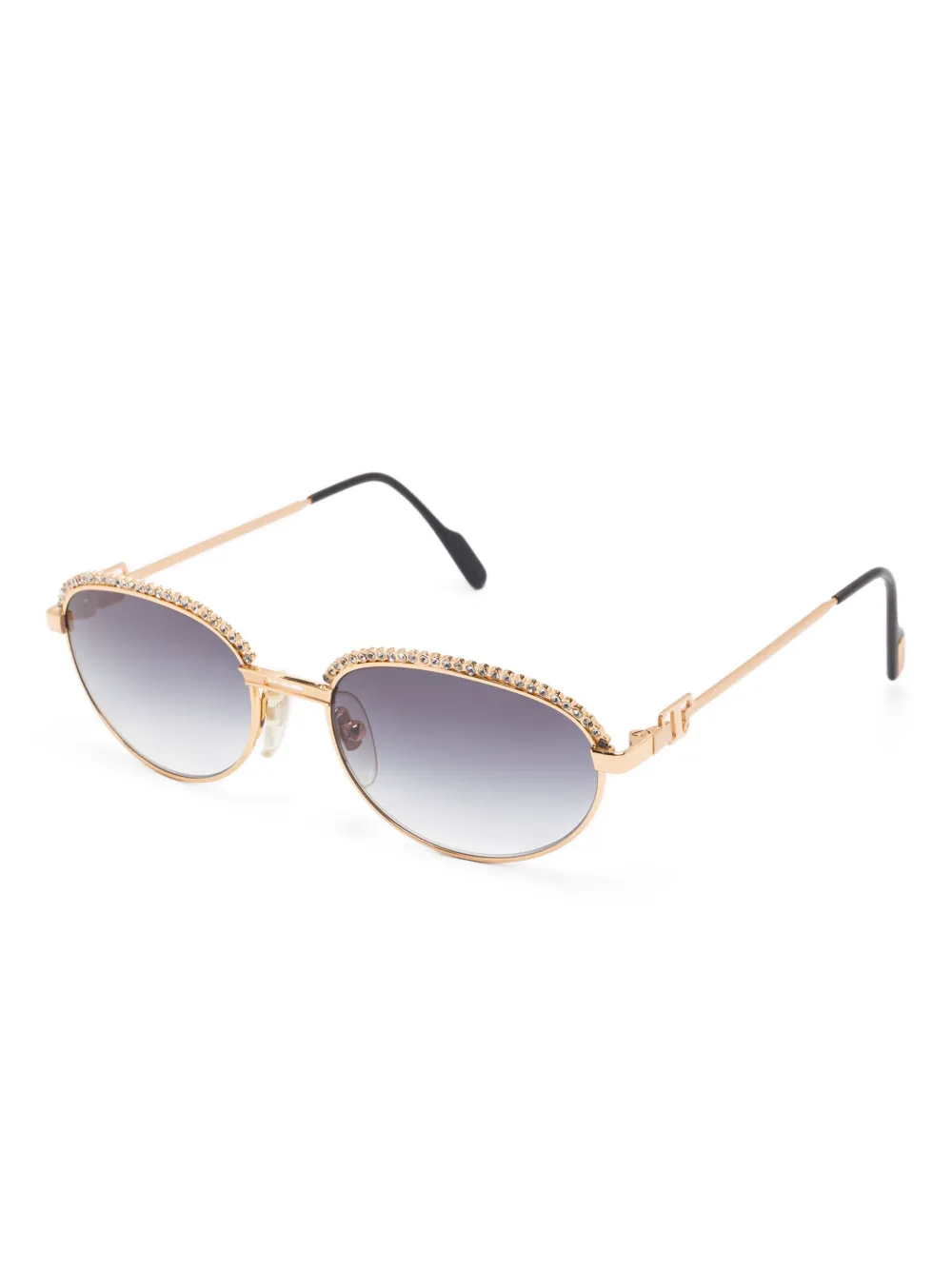 Tiffany & Co. Pre-Owned oval-frame sunglasses | Men | Image 2