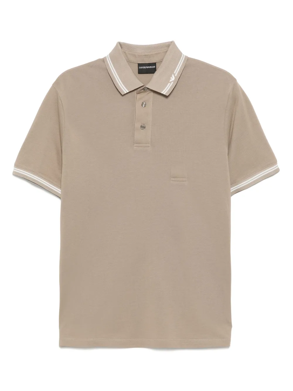 Emporio Armani Poloshirt met korte mouwen Bruin