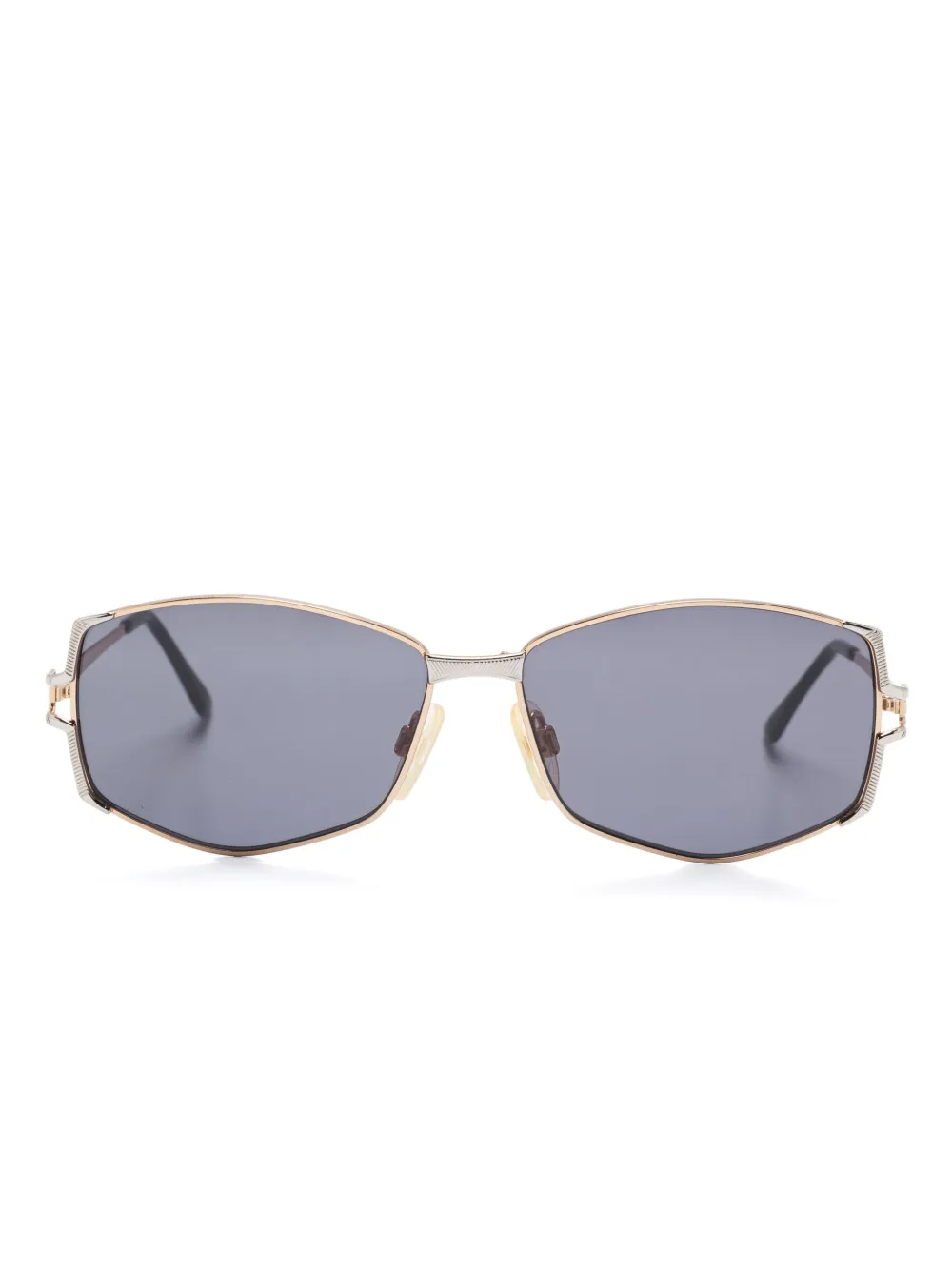 Saint Laurent Pre-Owned geometric-frame sunglasses | dorado | Image 1