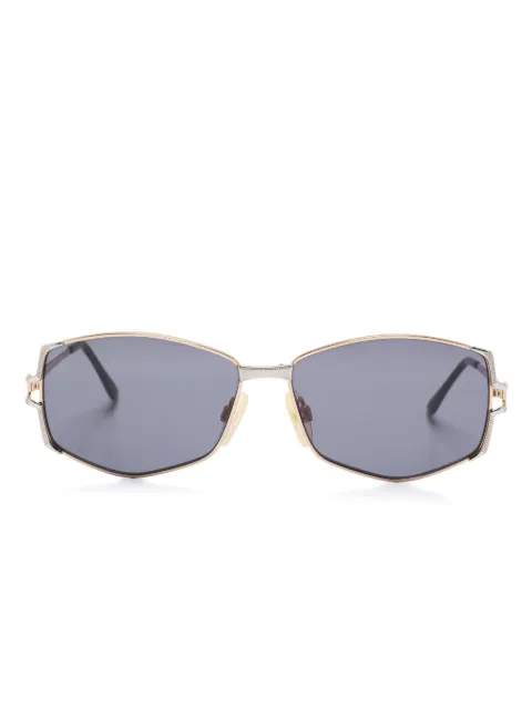 Saint Laurent Pre-Owned geometric-frame sunglasses