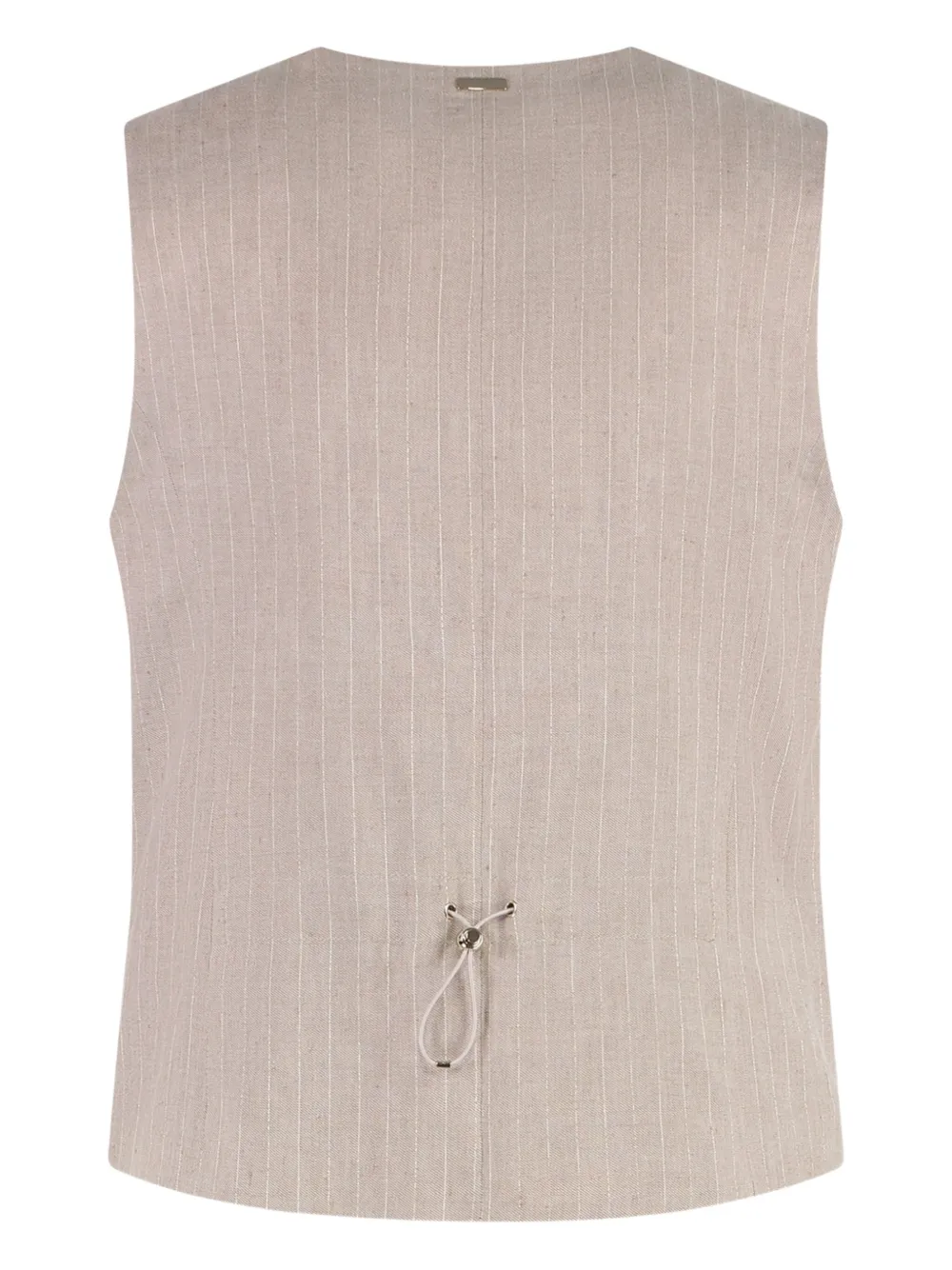 Herno Gilet met krijtstreep Beige