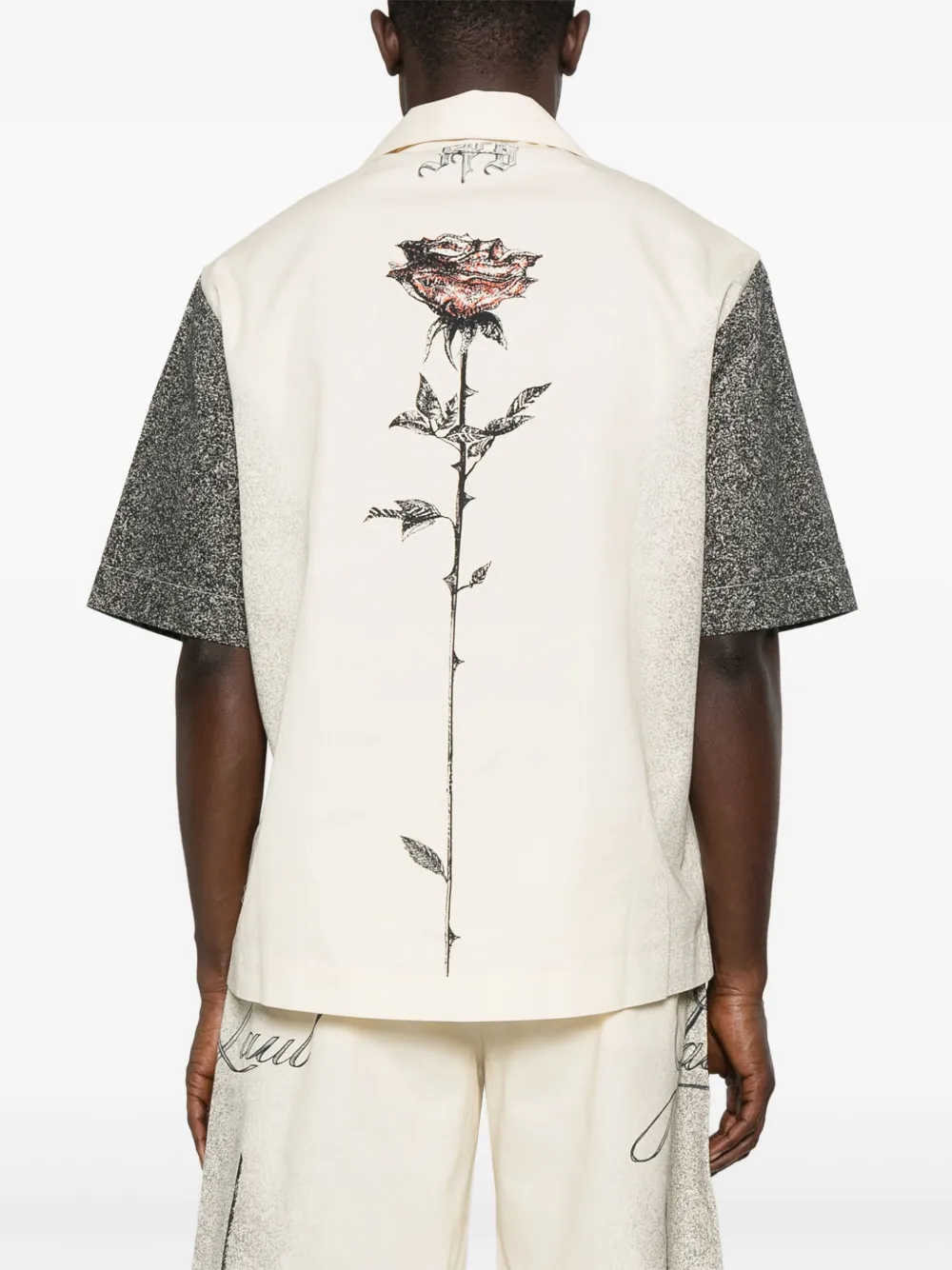 Jean Paul Gaultier Tattoo bowlingshirt Beige