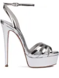 Le Silla 140mm Lola platform sandals - Silver