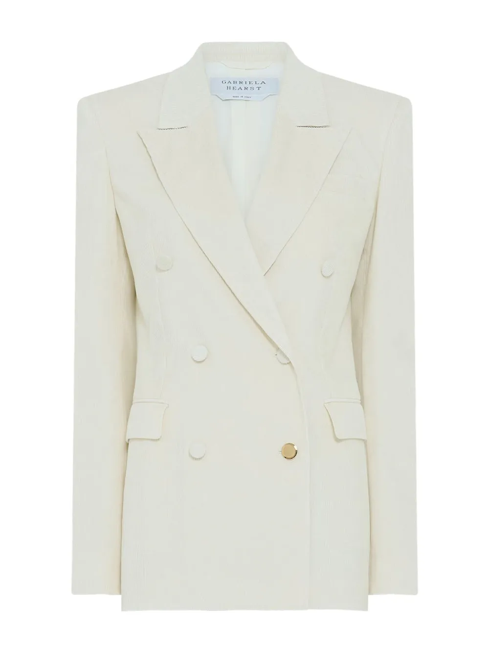 Gabriela Hearst Gabriela Double-breasted Blazer In White