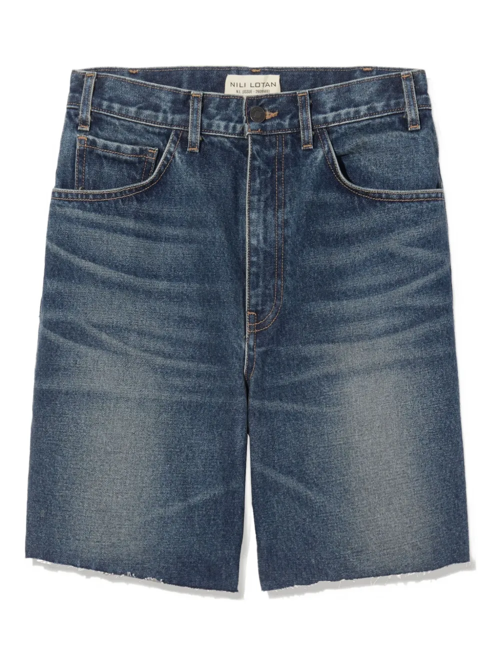 Nili Lotan Distressed Denim Shorts