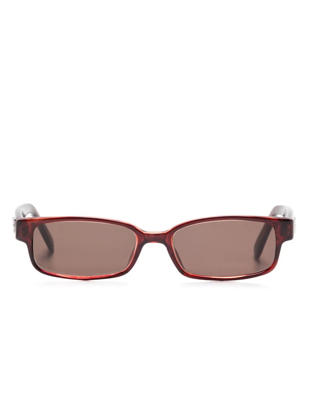 Gucci Pre-Owned rectangle-frame sunglasses | Red | Image 1