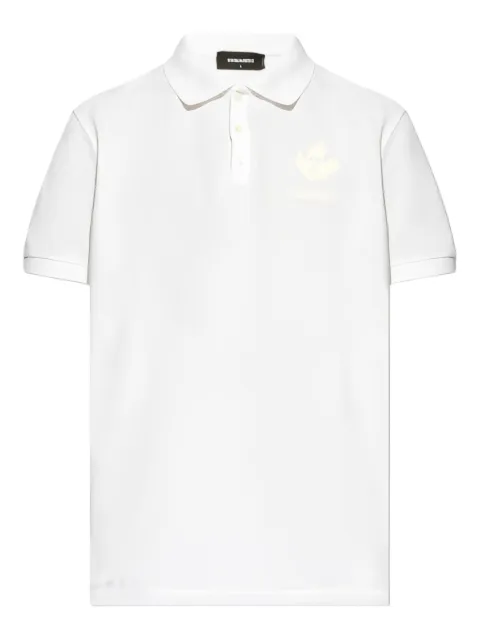 DSQUARED2 polo à logo brodé