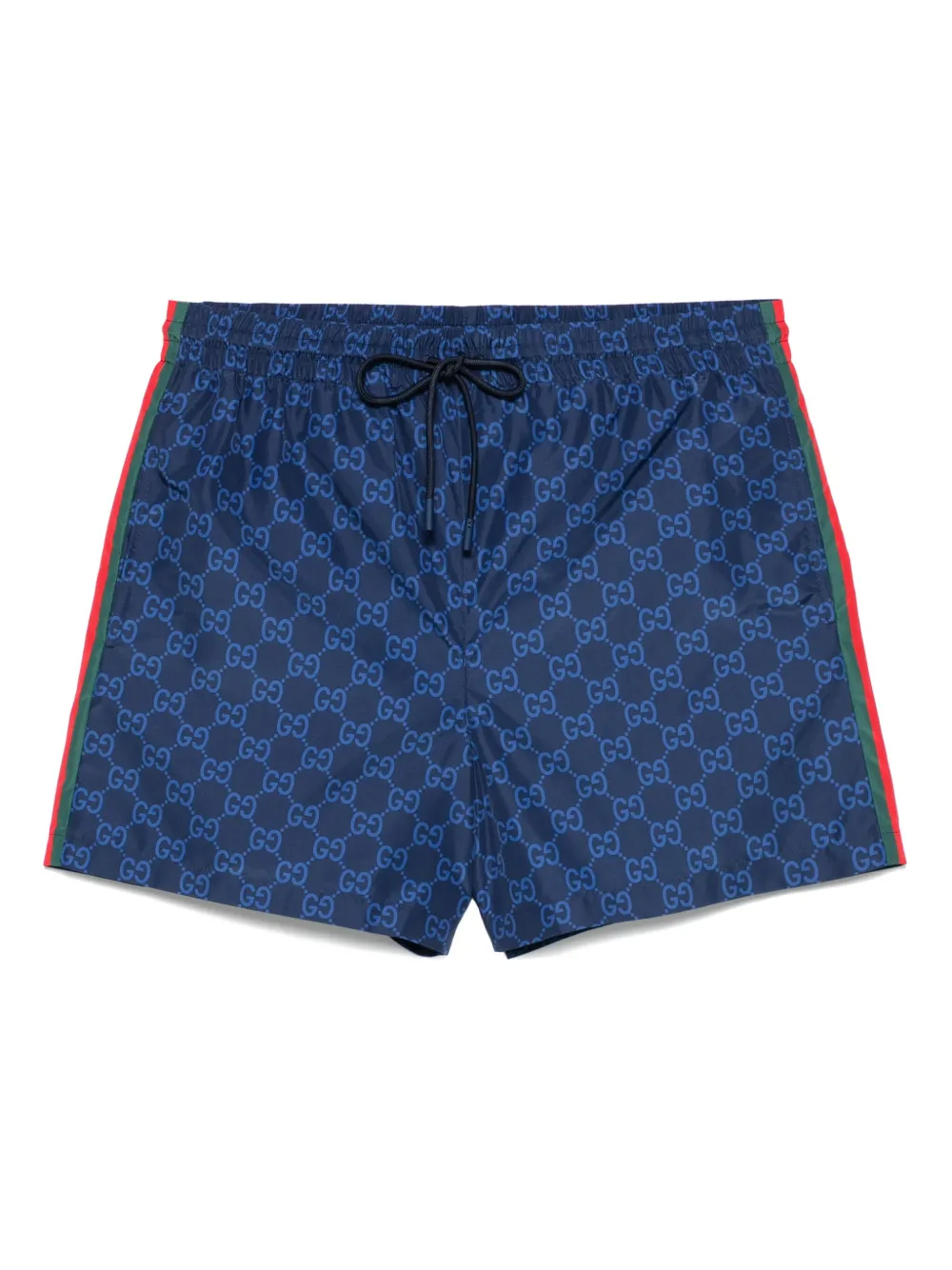Gucci printed poplin swim shorts | Blue | Image 1