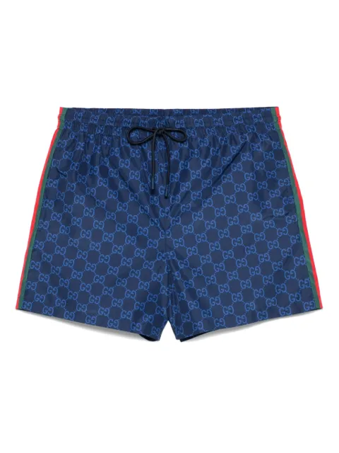 Gucci printed poplin swim shorts