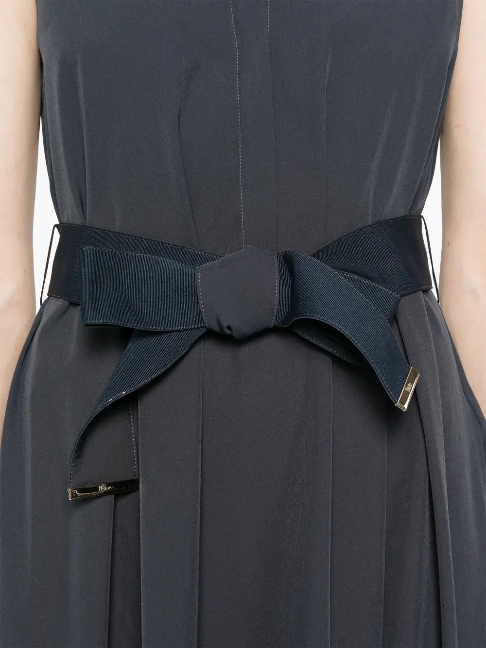 Herno Midi-jurk met ceintuur Blauw