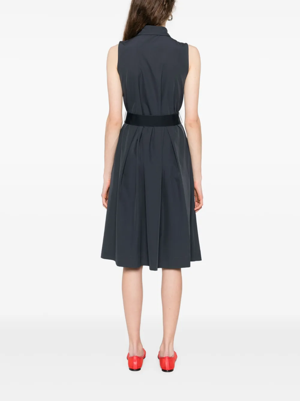 Herno Midi-jurk met ceintuur Blauw