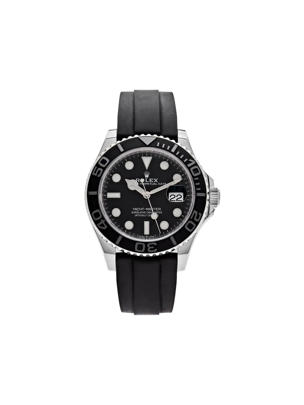 Pre-owned Rolex Yatch-master 42mm In Black