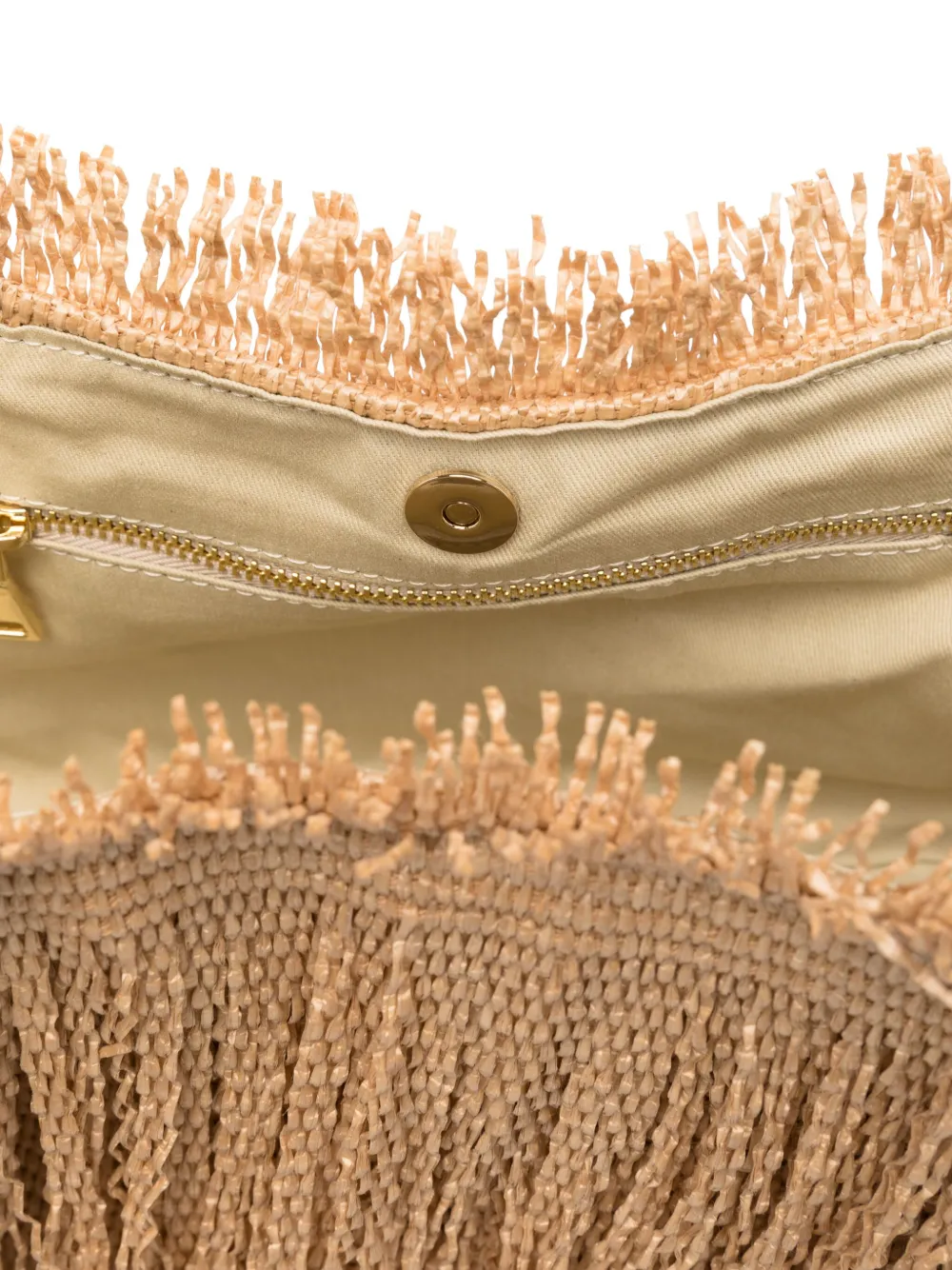 Anita Bilardi Small Frange Tote Bag In Neutrals