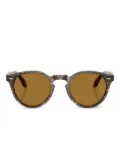 Oliver Peoples tortoiseshell round sunglasses - Brown
