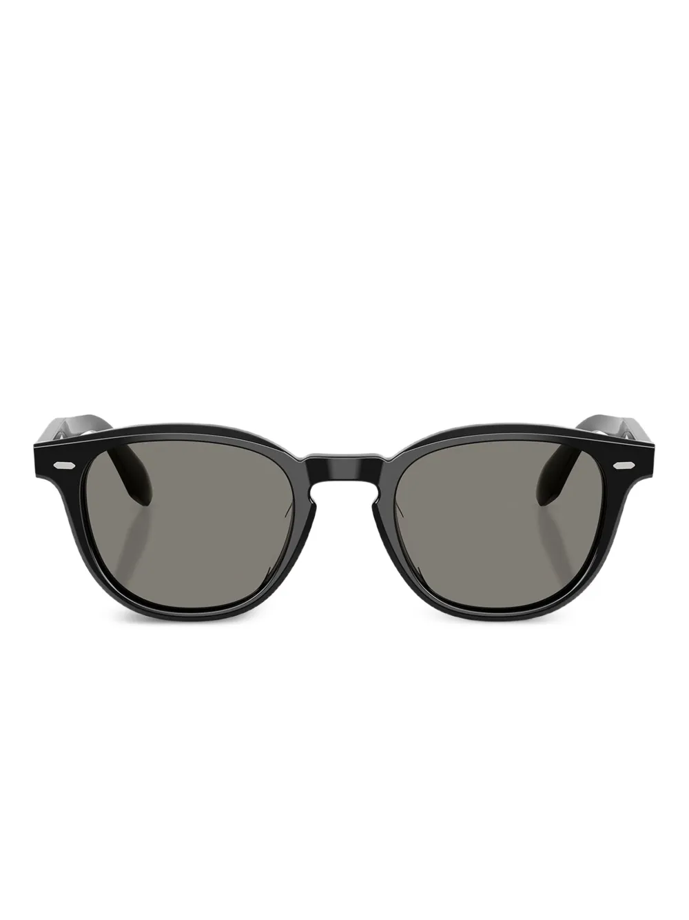 Oliver Peoples N.09 acetate round-frame sunglasses Zwart