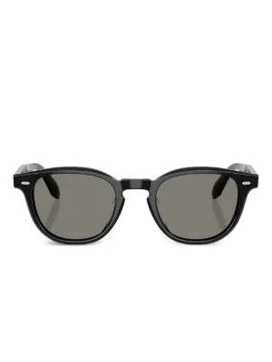 美品★Oliver Peoples★ラウンドサングラス ブラック Oliver Peoples N.07 ラウンドフレーム サングラス | ブラック