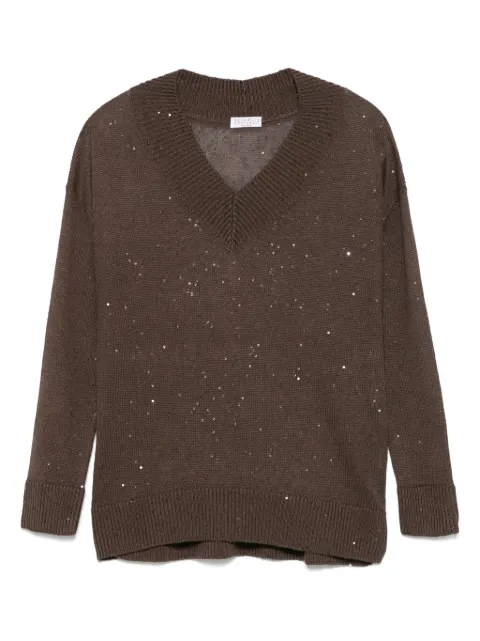 Brunello Cucinelli sequin-embellished sweater