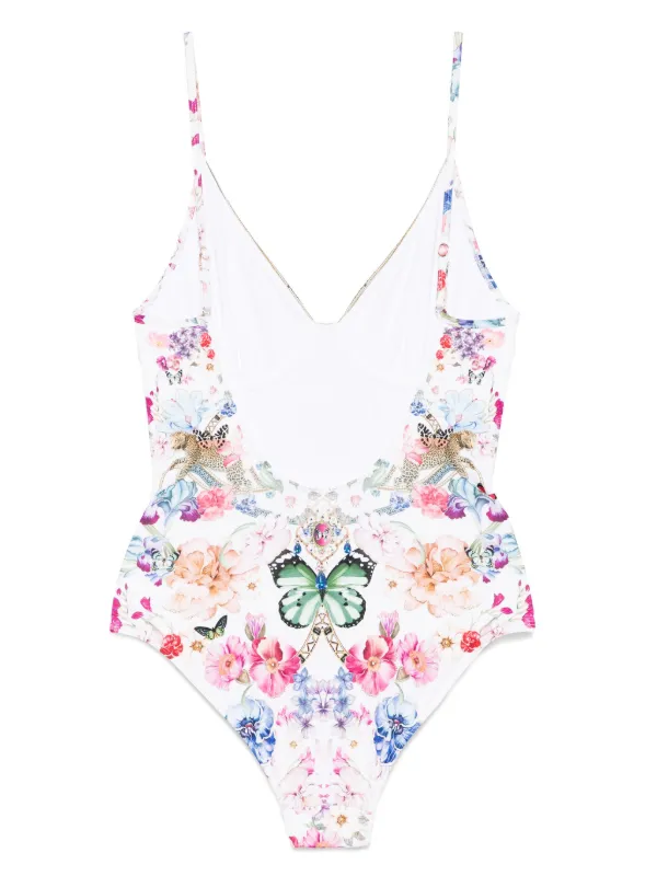 Camilla Monserrate Magic Swimsuit | White | FARFETCH JO